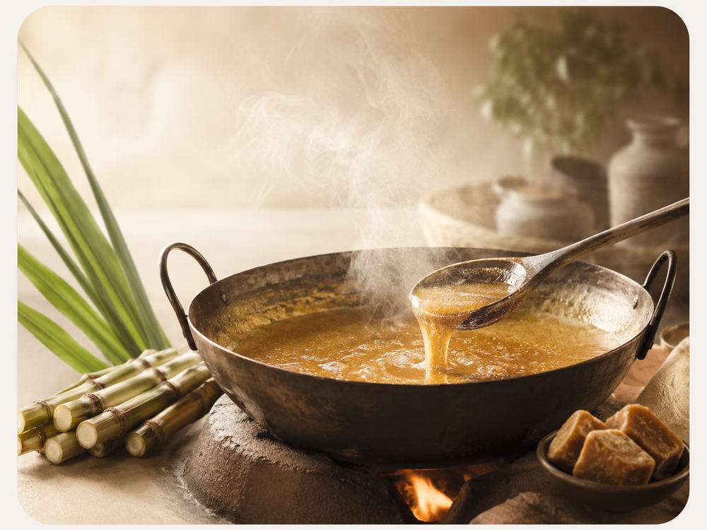 From sugarcane to golden sweetness